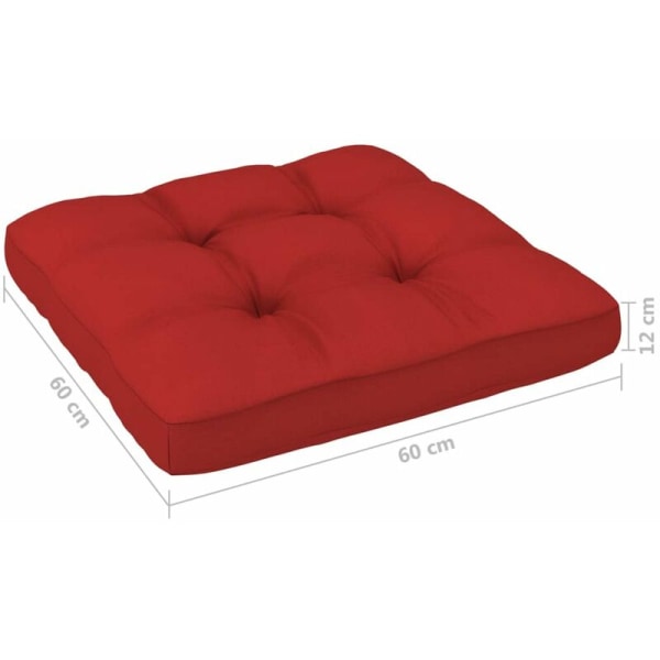 Punainen lava sohvatyyny 60x60x12 cm