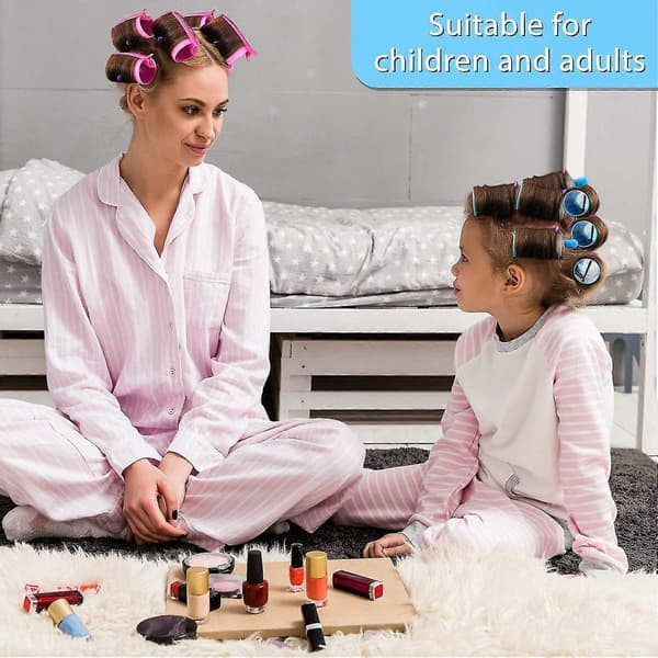 SBSGV 141-delars hårrullarset med 60 plasthårrullar för styling 141 Piece Set