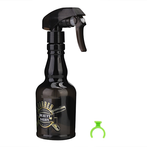 280 ml vintage täytettävä Barber tyhjä suihkepullo hiustenhoitoon (musta)