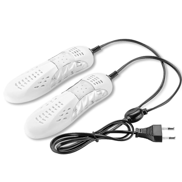 Kevyt kenkien kuivaussuoja Hajudeodorantti Kuivaa laitteen kengänkuivauskoneen lämmitin valolla White US Plug