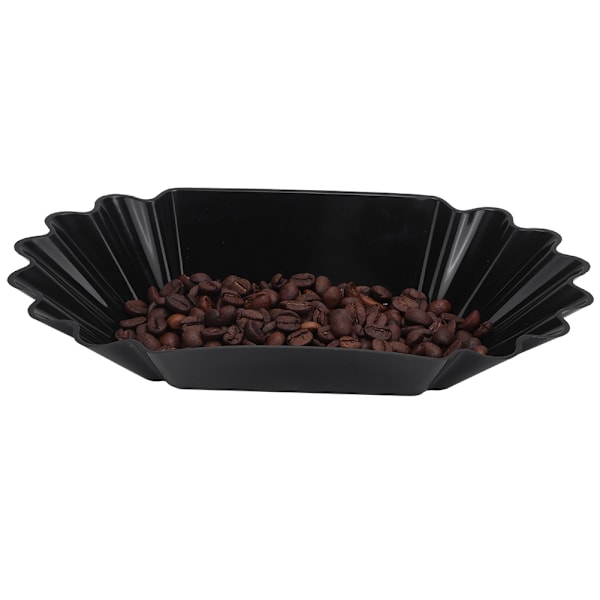 Fødevarekvalitet PP Plast Kaffe Bønner Prøveskål Display Skål Tallerken Beholder Hjem Køkken Tilbehør Sort