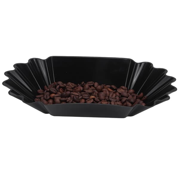 Food Grade PP Plastic Coffee Bean Sample Tray Display Dish Plate Container Home Kitchen Accessory Black