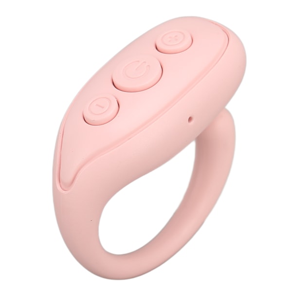 Mobiltelefon Bluetooth fjärrkontroll ABS ringform Lång batteritid Kamera fjärrkontroll slutare för surfplatta Rosa