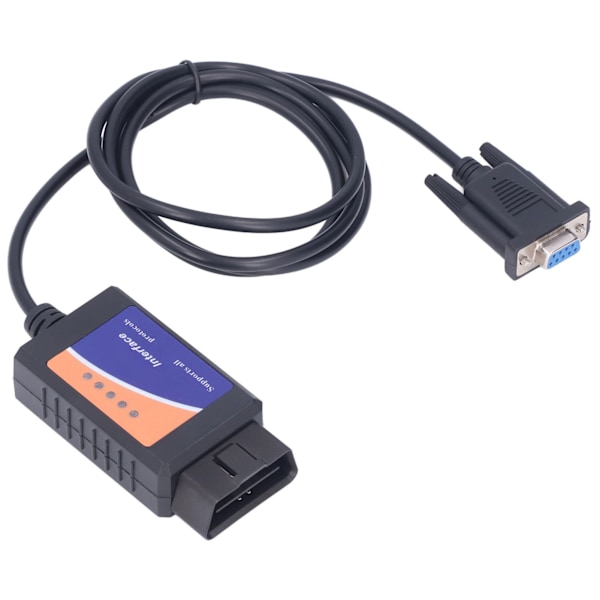 ELM327 COM-portti DB9 naaras 25K80 diagnostiikkatyökalu LED-ilmaisin DOS:lle Windowsille CD:llä