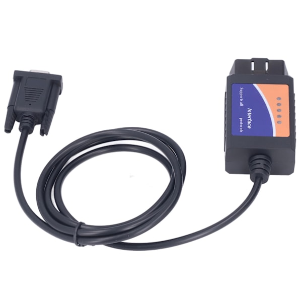 ELM327 COM-port DB9 hona 25K80 diagnostiskt verktyg LED-indikatorlampa för DOS för Windows med CD