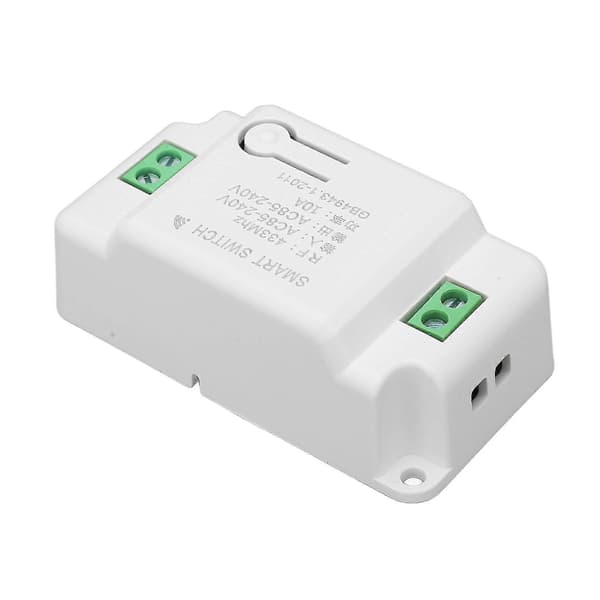 Smart dimmermodul RF-kontroll 10A AC85240V lysautomatiseringsmodul for husholdningsapparater