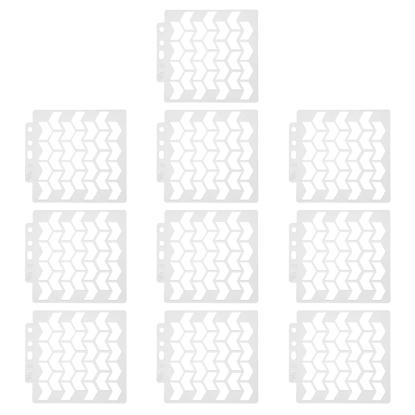 10 kpl Mandala-malli Maalaus Piirustus Sapluunat Uudelleenkäytettävä DIY Scrapbook Valumuotti Taidetarvike