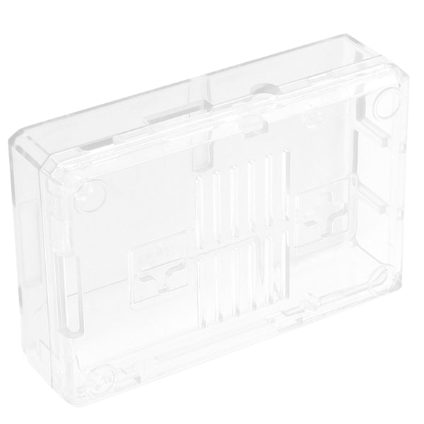 Skalskyddende Frosted Box Case Cover ABS til Raspberry Pi 3B 3B+ D-Style med skruer (Transparent)