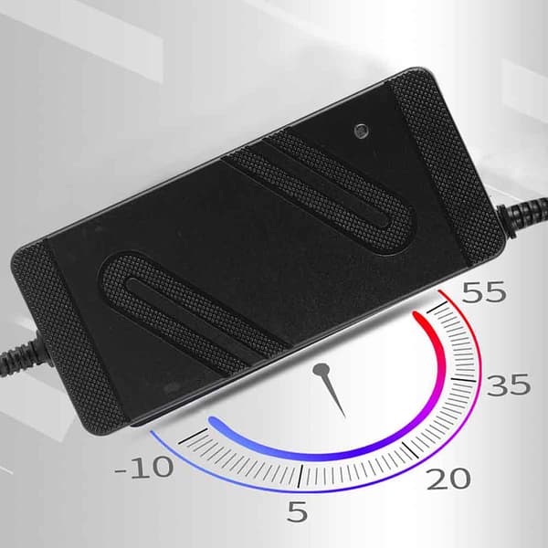 CN-kontakt 100V-240V litiumbatterilader DC-hode for elsykkel (36V/2A)