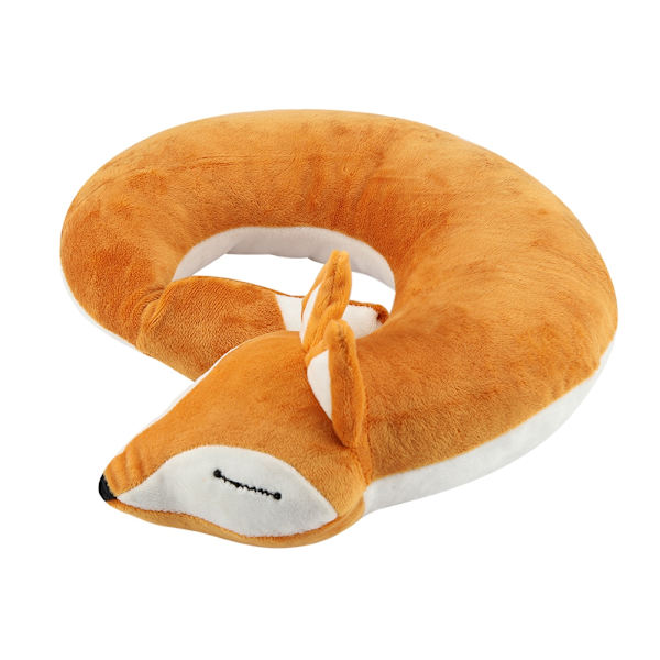 Fox Shape Rese Nackkudde Soft Air U Shape Health Kudde (Brown Fox)