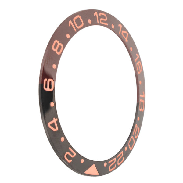Klocka Keramisk bezel Insert Replacement Protective Watch Bezel Insert Accessory Black Rose Red 1.5in