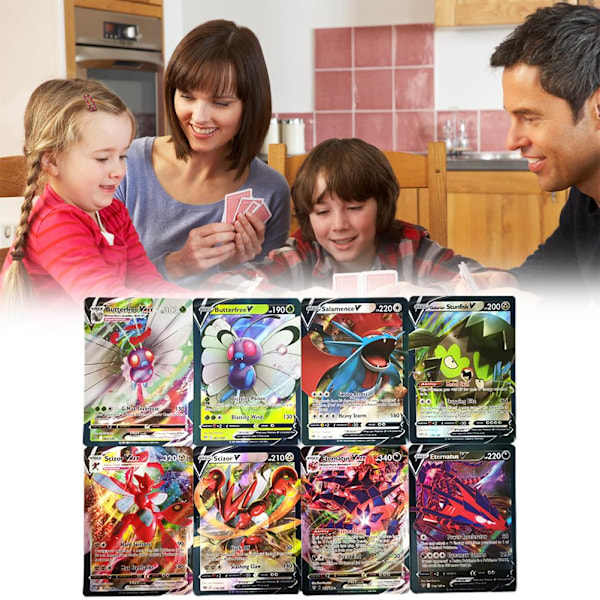 Tegnede kort 20/60/100 forskellige kort Sjældne kort samlingspresenter til børn Anime fans
