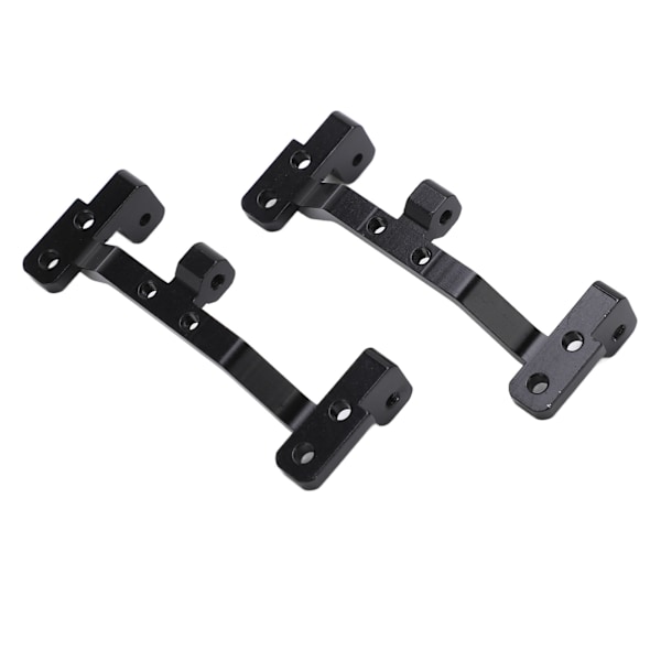 2 stk RC metall dragstang kobling akselmontert fast sete for MN MN90 1/12 RC crawler oppgraderingsdeler Svart
