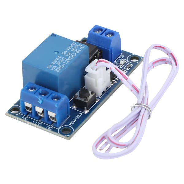 Relémodul Bistabil 1-knapps StartStopp Selvblokkerende Elektronisk Kontrollkomponent DC12V