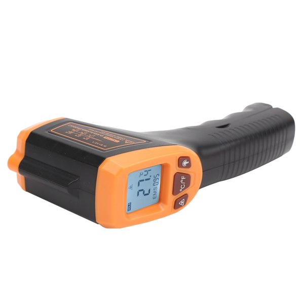 Temperaturmätningspistol infraröd med LCD-skärm Industriell termometer GM320SOrange