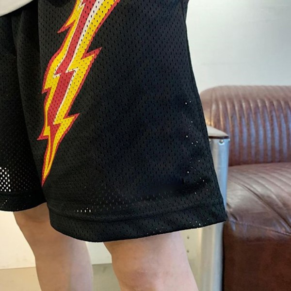 Meshshorts för män Andas träningsbyxor i mesh Gymträningsträningsshorts Casual Fashion Shorts med fickor