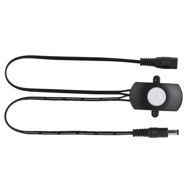 Mini PIR Infrarød Bevægelsessensor Detektorbryder til LED Strip - Sort, 6-24V, 5A