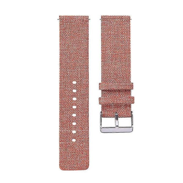 23 cm justerbar blød lærredsrem til smartur som erstatning for Fitbit Blaze Dark Red