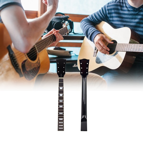 Maple Rosewood elgitarrhals för byte av gitarrdelar 22 Fret