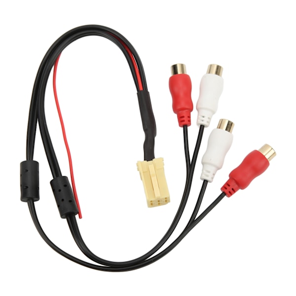4RCA-kabel MINI ISO 6-pin lydlinje Bluetooth-utskifting for Peugeot for Grundig