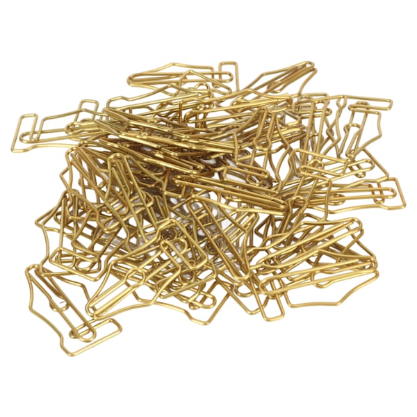 100 stk. Fancy Papirclips Store Plastbelagte Tråd Multi Purpose Pen Formede Papirclips til Hjem Skole Kontor