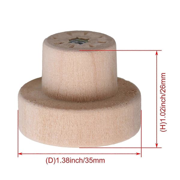 40 stk. treknapper til skap - 35x25 mm trefargede skuffehåndtak
