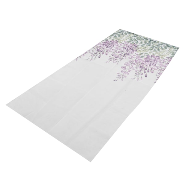 Gardin Wisteria Blommönster Gaze Gardiner Broderade fönsterskärm för sovrum och vardagsrum