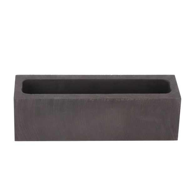 Graphite Ingot Mold Rectangular High Thermal Stability Metal Graphite Crucible Mold for Gold Silver Copper Casting