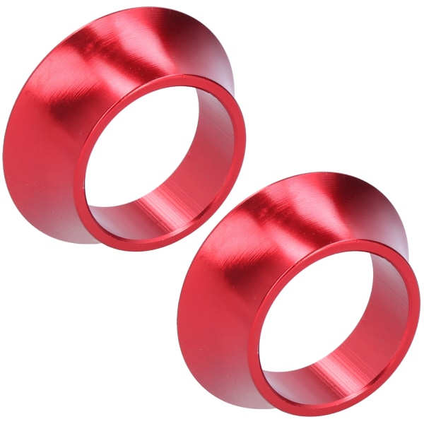 2st CNC-alumiiniseos 15mm Pyörä Taper Washer Pyörä Etuhaarukka Kartiomainen Ohjainputki Punainen