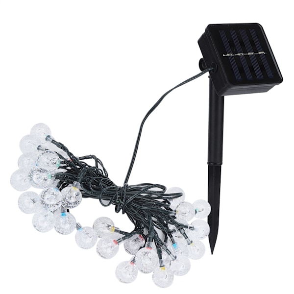 5m 30LED Chips Solar Power String Light för trädgårdslandskap Juldekoration Färgglada ljus
