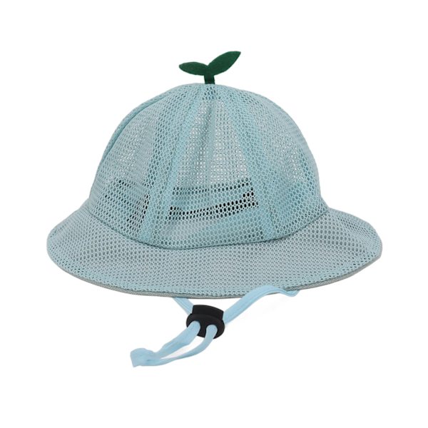 Lasten Bucket Hat Mesh Sööt Stili  Monipuolinen Kesäaurinkohattu Hengittävä Säädettävllä Narulla Vauvalle Lapselle Sininen