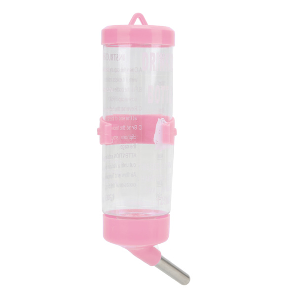 Hamster Vannflaske Dispenser Automatisk Drikkefontene for Smådyr Rosa 125ML