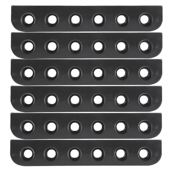 3 Sarjaa 6kpl Biljardisookeritarvikkeet Muovinen Seinään Asennettava Pool Cue Rack -teline 6 reiällä