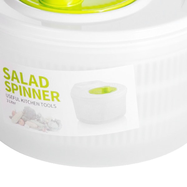 Salatslynge Plast Multifunksjonell Salat Grønnsakstørker Frukt Grønnsaksskål for hjemmekjøkken
