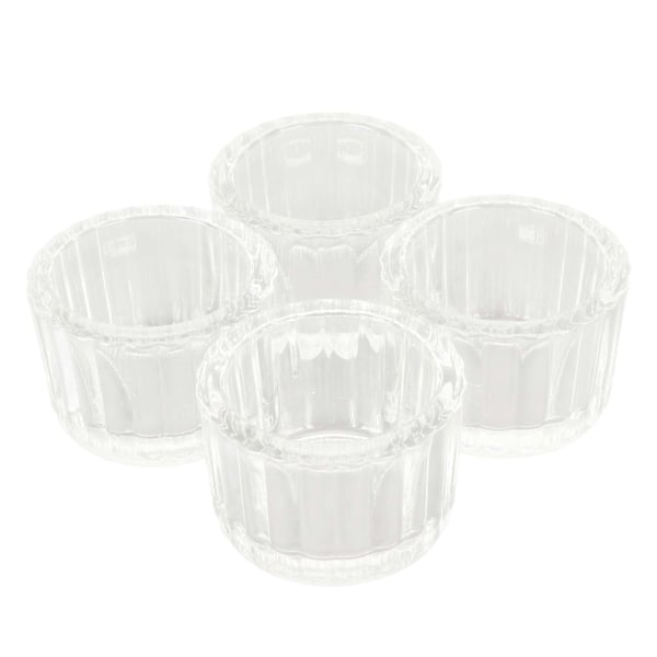 Glas Värmeljushållare Set HM2330601 om 4 Klar Värmeljushållare för Bordsdekoration