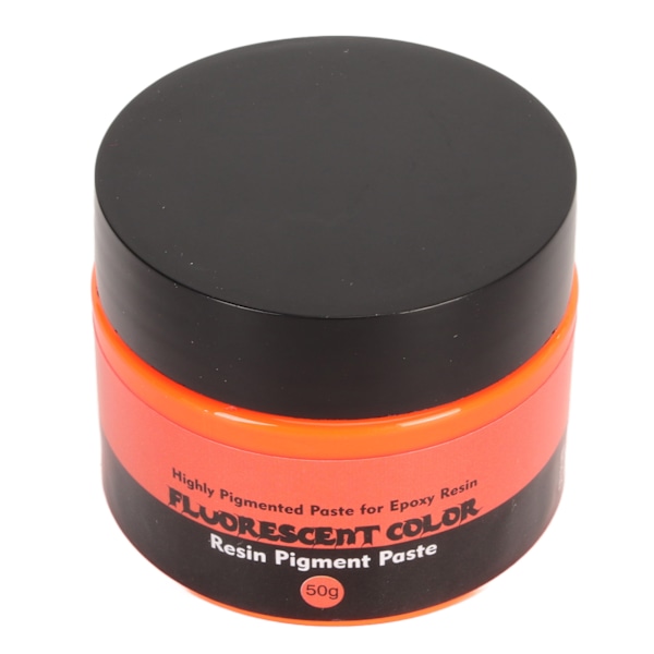 50g Fluorescerende Farve Resin Pigmentpasta Høj Koncentration Højt Pigmenteret Resin Pigmentpasta til DIY Maleri Kunst Fluorescerende Orange