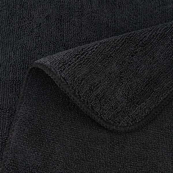 Premium mikrofiberrengöringsduk, 40*40 cm (12-pack) (svart)