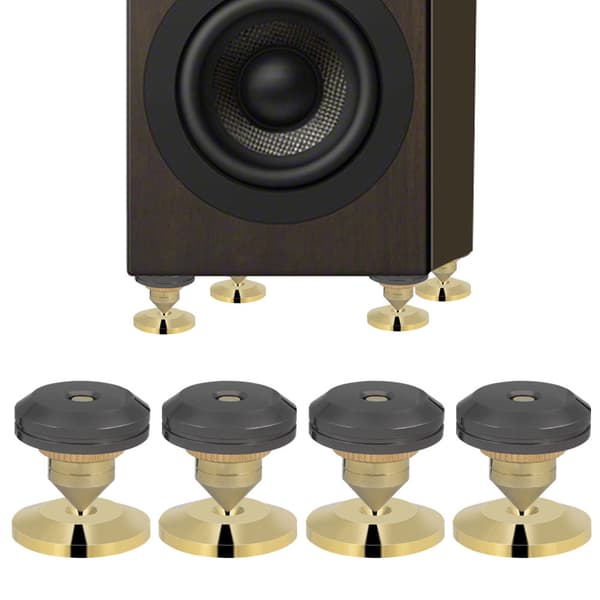 Speaker Isolation Spikes Set - Förbättra HiFi-högtalarnas ljudkvalitet - 4 st