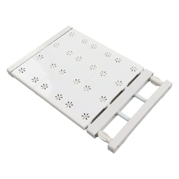 Wardrobe Partition Board Storage Extendable Rod Space-Saving Sliced Partition Board for Cabinet 15-23.6in