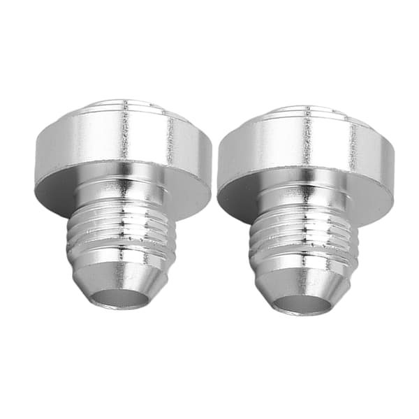 2 stk AN6 Hanntråd Billet Aluminiumlegering Universal 1/2 tommer Hanntråd Tilkobling for Rørforbindelse
