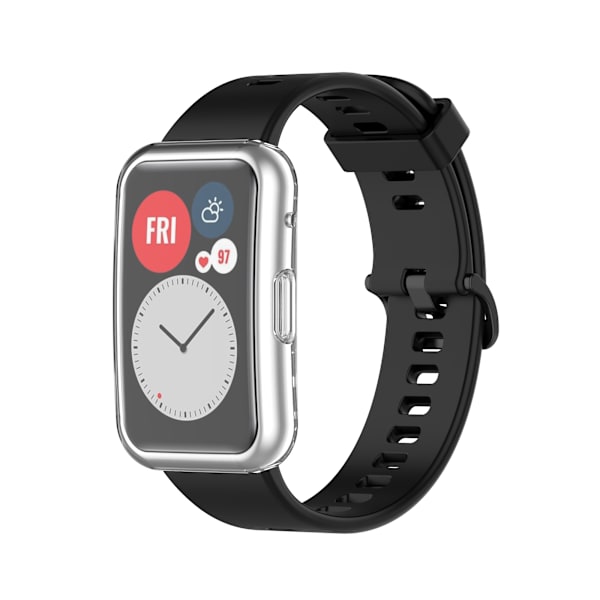 Fodral kompatibelt för HUAWEI Watch FIT Full Cover Fodral Skärmskydd Mjuk TPU Reptålig All Around Skyddsfodral