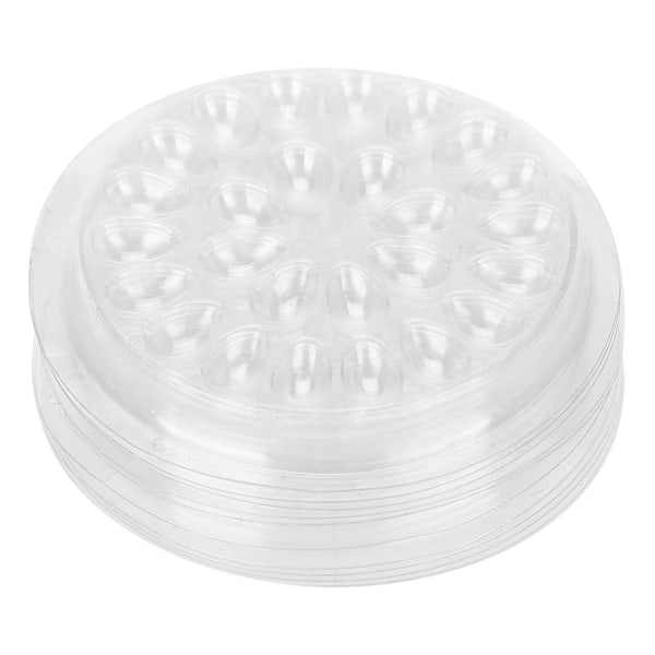50 st Engångs ögonfranslimhållare Transparent plast Ögonfransförlängningslim Stativ Pad