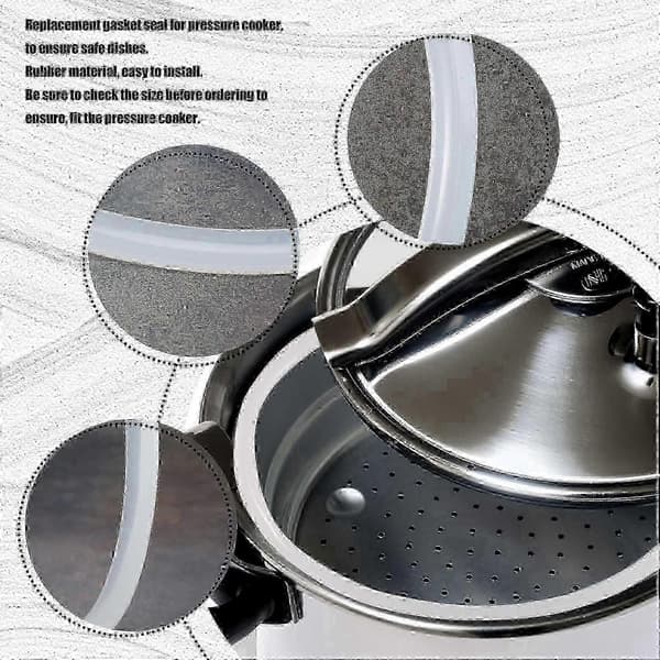 26 cm inner gummipackning Kompatibel med tryckkokare vit