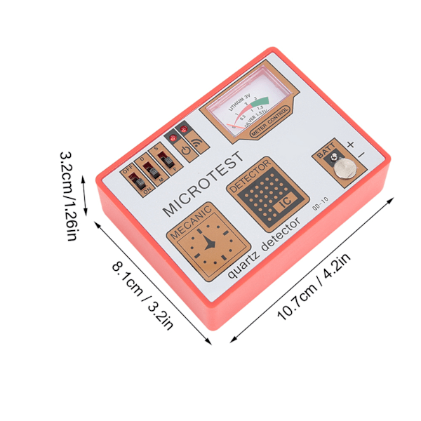 Klocka Batteritestare Quartz Movement Tester Avmagnetisering Klocka Reparationsverktyg