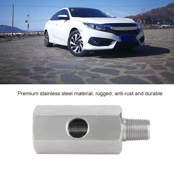 1/8\" BSPT olietryksgiver T-stykke til NPT-adapter Turbo tilførselsledningsmåler