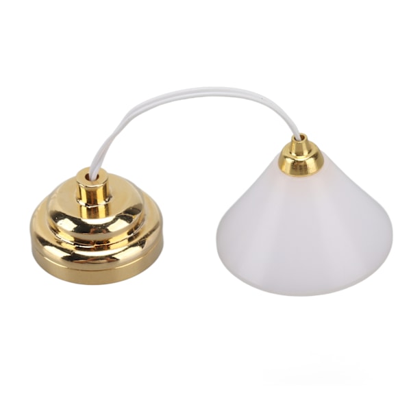 Skala 1:12 Dukkehustaklampe Batteridrevet LED-simulering Hengeminiatyrlysestake