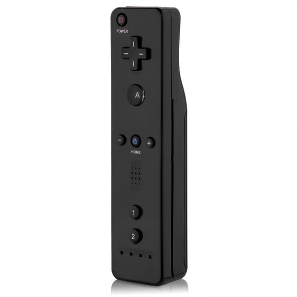 Spilkontroller med analog joystick til WiiU/Wii-konsol (sort)