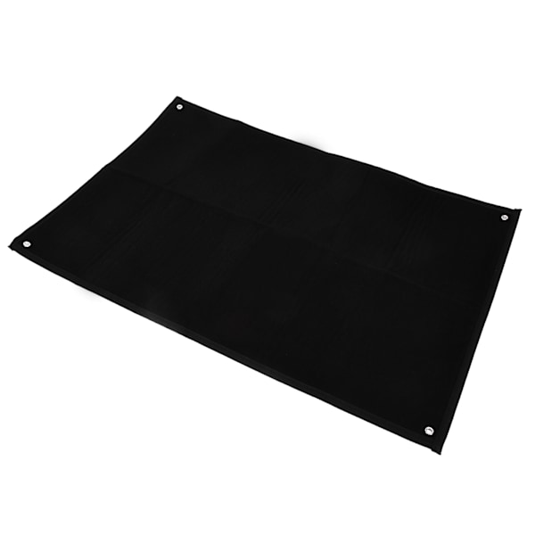 Militær Patch Samling Display Panel Væghængt Holder til Moral Krog og Loop Emblem Sort