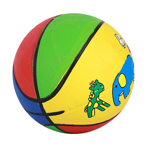 Gummi No.3 Kattunge Ride Elefant Bra elasticitet Dagis Barn Mini Utomhus slitstark basketboll för 1-5 år