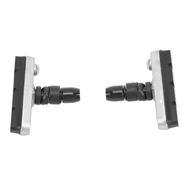 1 par Cykel Bromsbelägg Gummi Aluminiumlegering Tyst Mountain Bike V Bromsbelägg Byte Silver